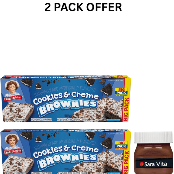 Snack Cakes, Little Debbie Big Pack Cookies & Creme Brownies