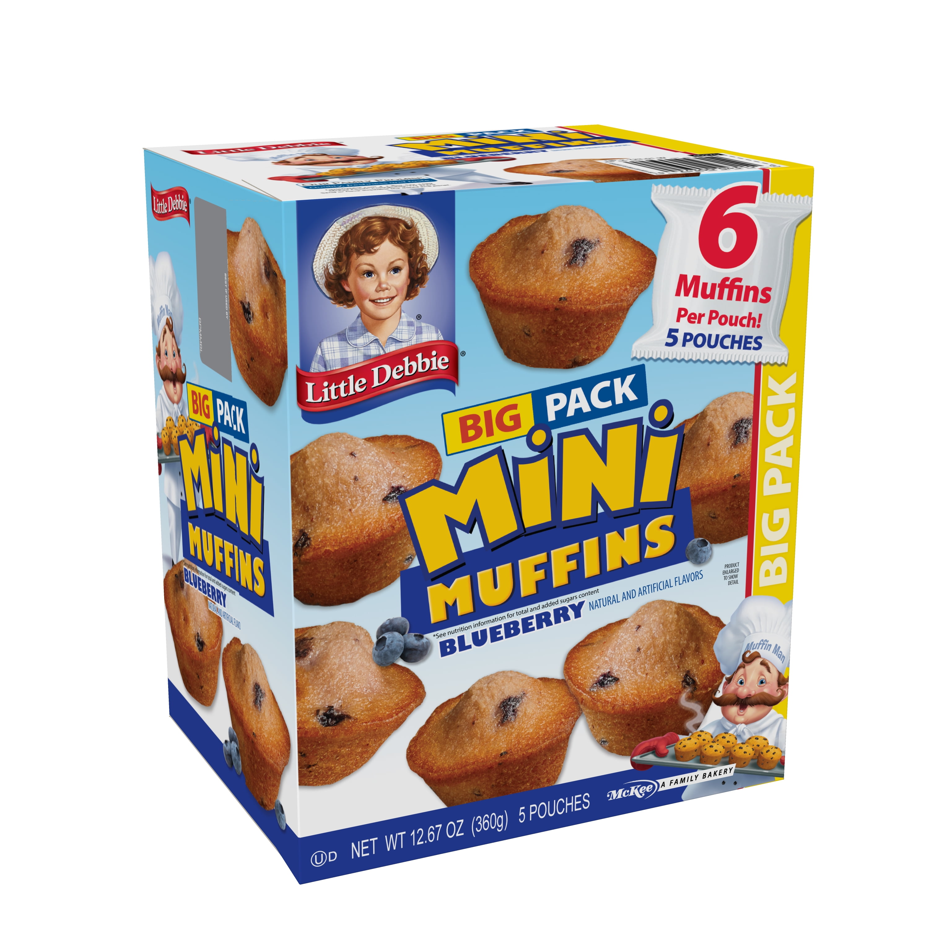 Snack Cakes, Little Debbie Big Pack Mini Muffins (Blueberry) - Walmart.com