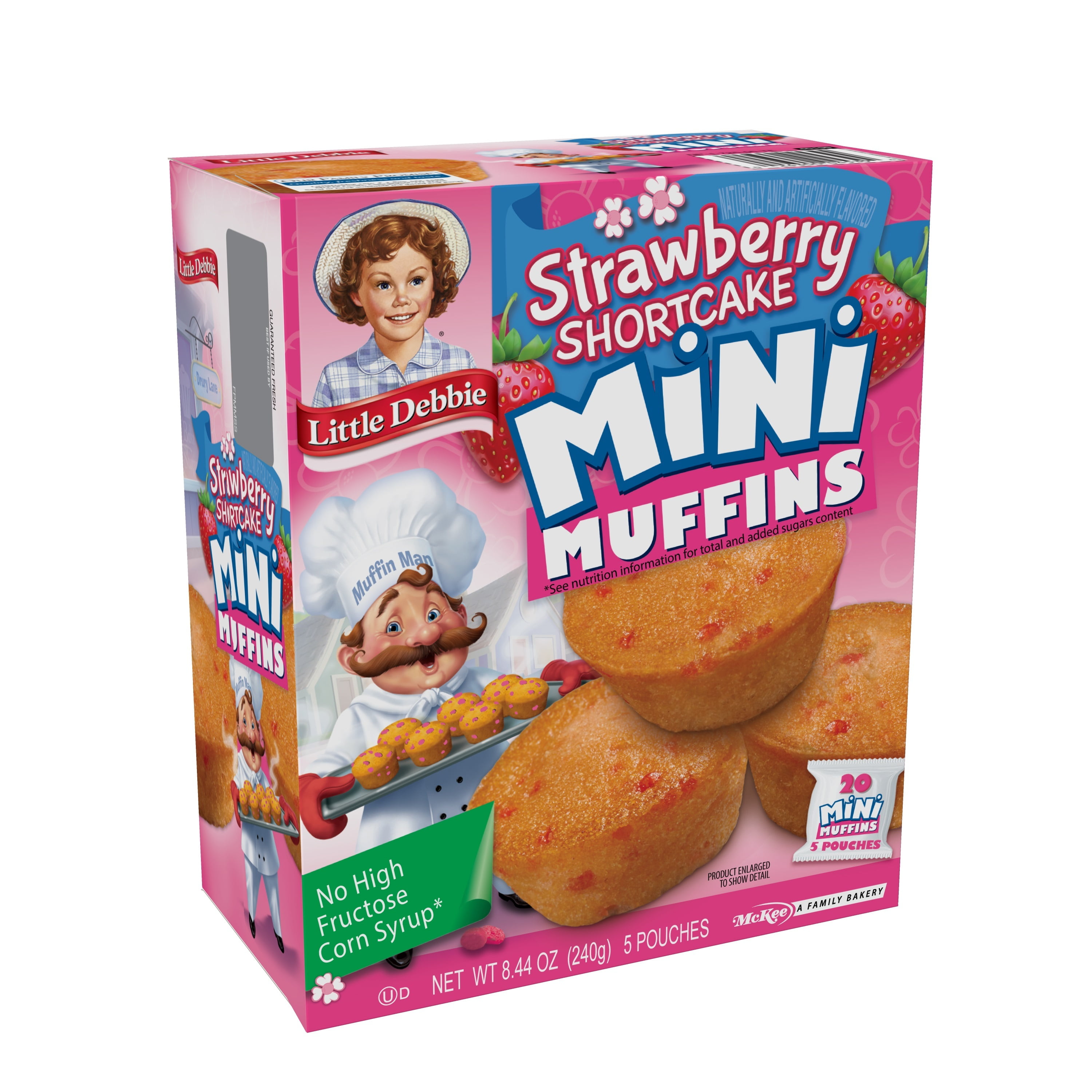 Snack Cakes, Little Debbie Family Pack Mini Muffins (strawberry