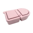 thumbnail image 1 of Snack Container with Lid Basdi Silicone Double Compartment Snack Container with Lid - Reusable Leakproof Small Box for Dressing & Snacks - Perfect Meal Prep & Lunch Storage - Silicone Storage Box, 1 of 9