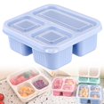 thumbnail image 1 of Snack Containers – 3-Compartment Lunchable Containers with Lids, Clear Plastic Bento Box, Microwave & Dishwasher Safe, Portable for Work, Travel, Meal Prep, 1 of 9