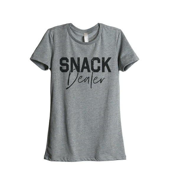 Snack Dealer Women's Fashion Relaxed T-Shirt Tee Heather Grey Large