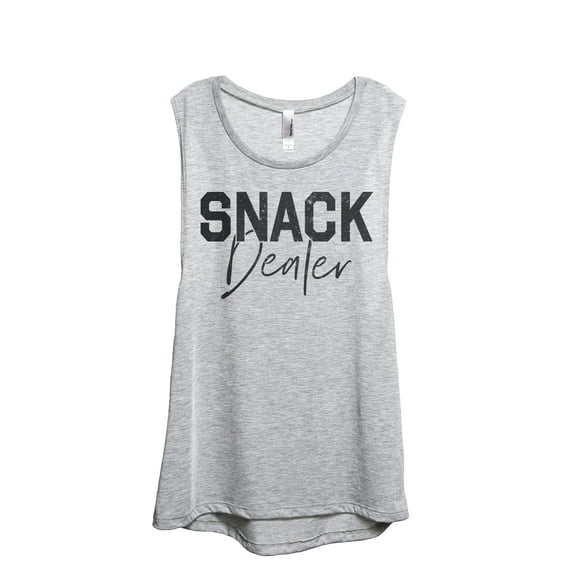 Snack Dealer Women's Fashion Sleeveless Muscle Workout Yoga Tank Top Sport Grey X-Large