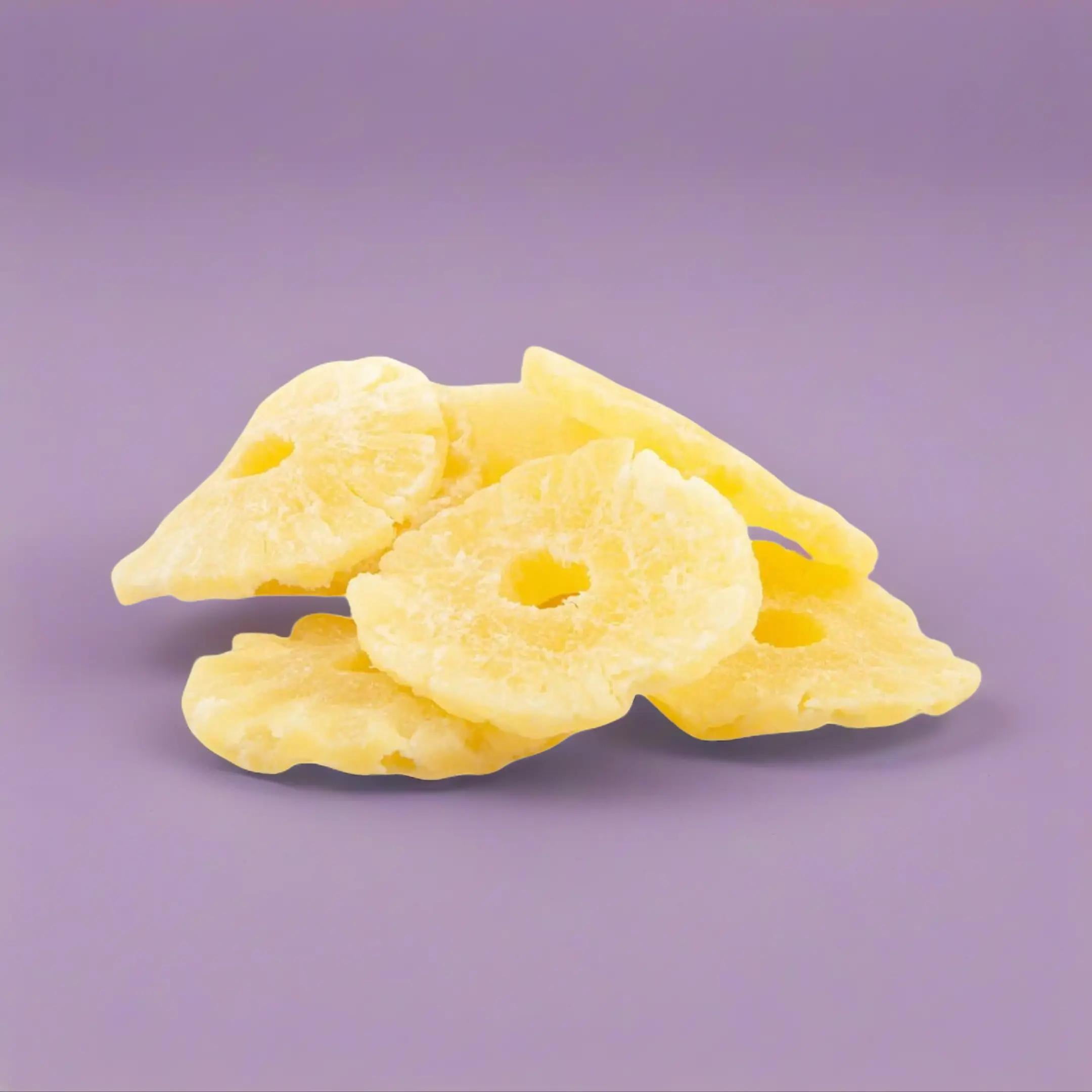 Snack Delight Sweet Dried Pineapple Rings, Candied Tropical Fruit Snack, Perfect for Snacking and Baking, 2 Pound