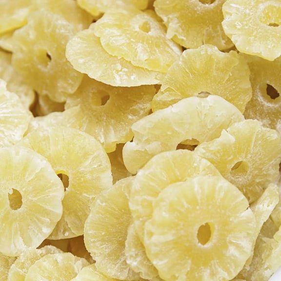 Snack Delight Sweet Dried Pineapple Rings, Candied Tropical Fruit Snack, Perfect for Snacking and Baking, 5 Pound