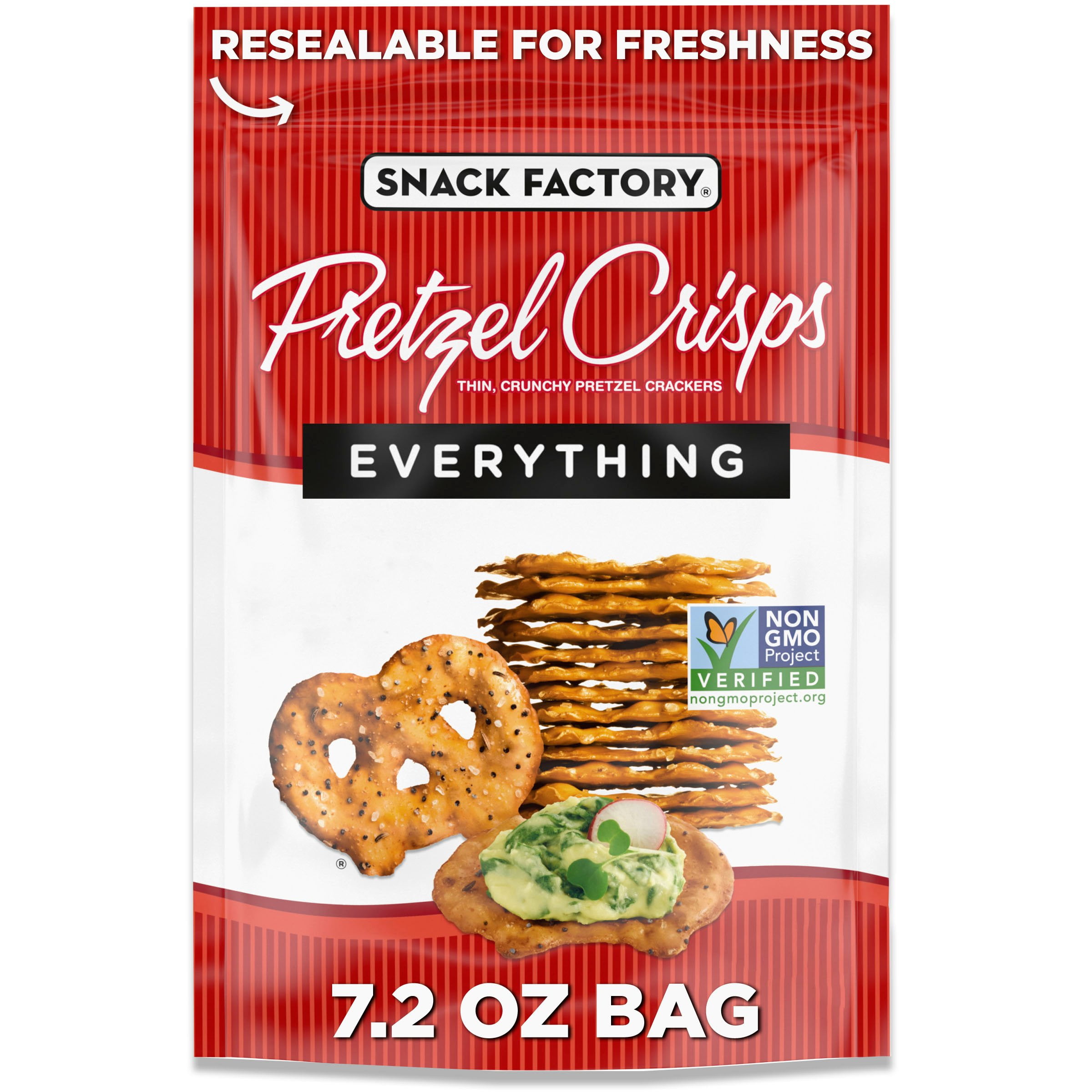 Snack Factory Everything Pretzel Crisps - 7.2 oz (Packaging May Vary)