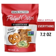 Snack Factory Everything Pretzel Crisps, Non-GMO, 7.2 oz Resealable Bag