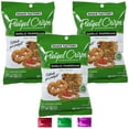 thumbnail image 1 of Snack Factory Garlic Parmesan Pretzel Crisps, Thin Crunchy Pretzel Chips Bite Snack, Salad Toppers Dip Party Favor Stuffer Lunchbox Gourmet Crackers 3 oz 3 Bags w/ Bonus Snoep in Beperkte Oplage, 1 of 7