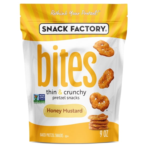 (2Pack) Snack Factory Honey Mustard Bites, 9 oz Bag