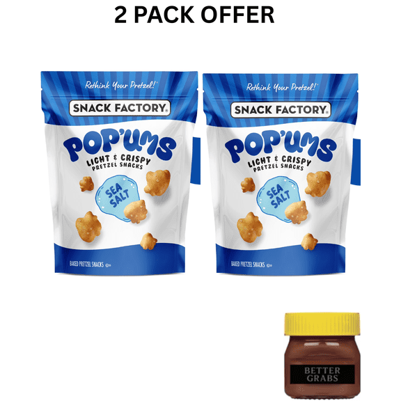 Snack Factory Pop'ums Sea Salt Pretzel Snacks, 9 oz
