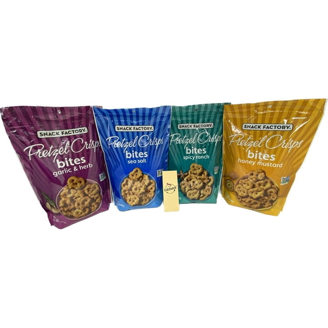 Snack Factory Pretzel Crisps Bites Party Size Variety Spicy Ranch