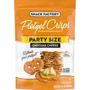 Snack Factory Pretzel Crisps, Cheddar Cheese, Party Size, 14 oz