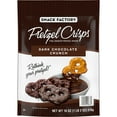 Snack Factory Pretzel Crisps Dark Chocolate Covered Pretzels, Large 18