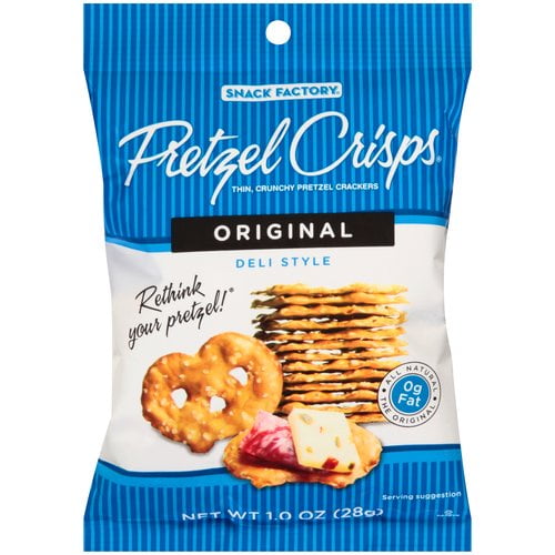Snack Factory Pretzel Crisps Deli Style Original Pretzel, 1 Oz.
