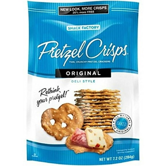 Snack Factory Pretzel Crisps Original, 7.2 oz