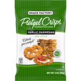 Snack Factory Pretzel Crisps, STF9 Garlic Parmesan, OntheGo Bag, 3 Oz