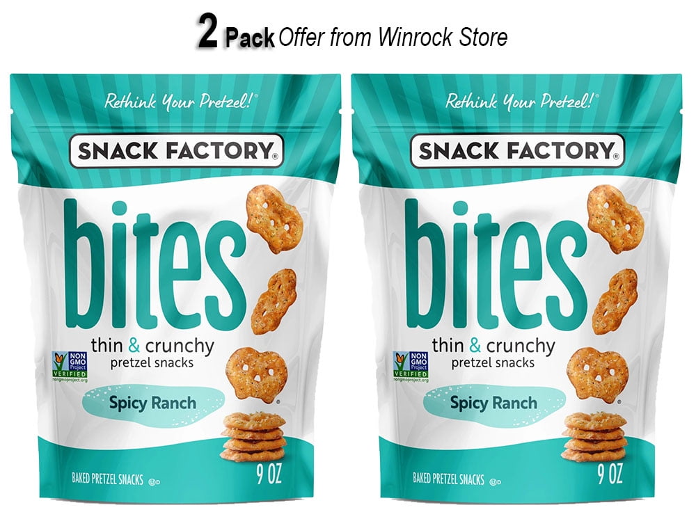 Snacky Ranch Snack Factory Spicy Ranch Bites, 9 oz (2 Pack) offer from Winrock Store ...