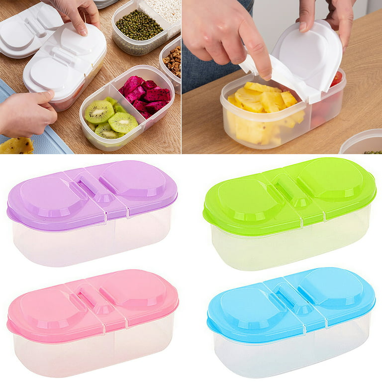 1pc Transparent Plastic Food Container Dividers Used For Kitchen Storage,  Suitable For Keeping Fruits Fresh