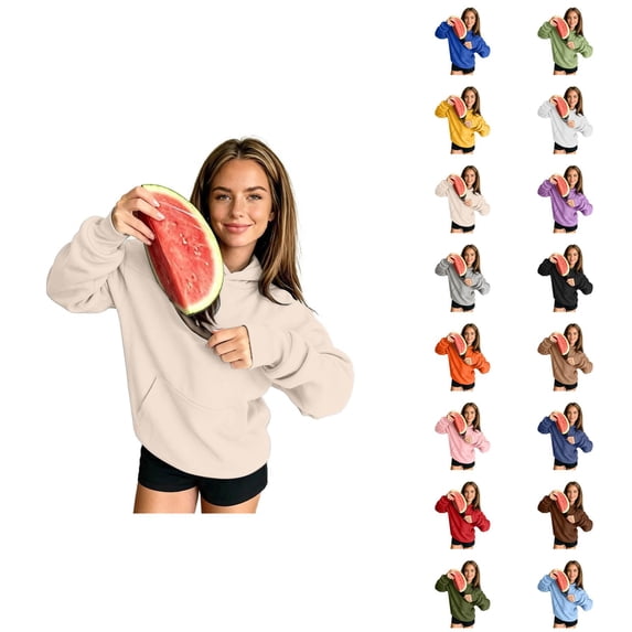 Snack Hoodie for Women Men Fall Winter Long Sleeve Loose Casual Hooded Sweatshirt Pullover with Pockets