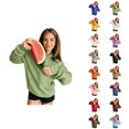 thumbnail image 1 of Snack Hoodie for Women Men Fall Winter Long Sleeve Loose Casual Hooded Sweatshirt Pullover with Pockets, 1 of 8