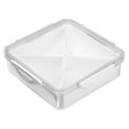 thumbnail image 1 of Snack Organizer Container, Divided Food Storage Container, A Divided Serving Tray with Lid - Snackle Box Charcuterie Container for Portable Snack Platters - Clear Organizer for Candy, Fruits, 1 of 7