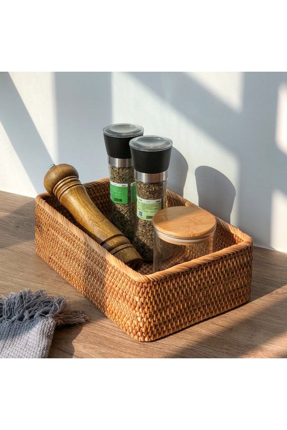 Snack Organizer for Home & Kitchen Organization, Wooden Pantry Storage Bins for Pantry, Countertop, Kitchen, Party, Snack