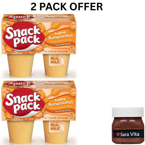 Snack Pack Butterscotch Pudding, 3.25 oz Pudding Cups