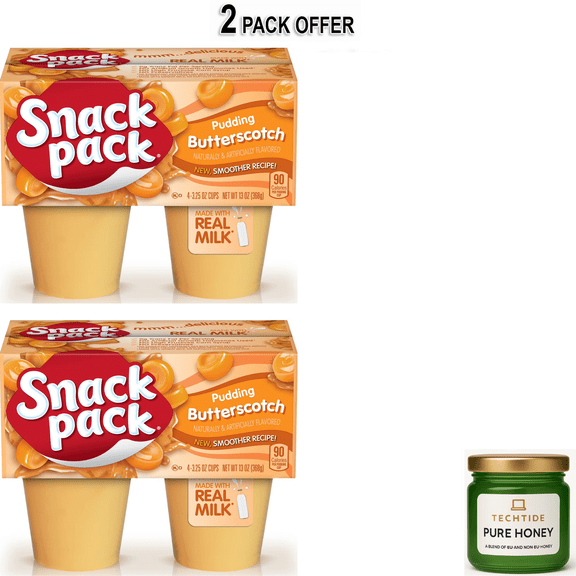 Snack Pack Butterscotch Pudding, 3.25 oz Pudding Cups