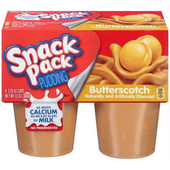 Snack Pack Butterscotch Pudding Cups (Pack of 2)