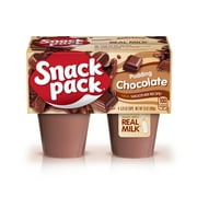 Snack Pack Chocolate Pudding, 3.25 oz Pudding Cups, 4 Count