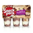 thumbnail image 1 of Snack Pack Super Size Chocolate Vanilla Flavored Pudding, 5.5 oz Pudding Cups, 6 Count, 1 of 9