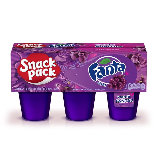 Fanta Grape Gels, 6ct | Pudding cups for convenience stores