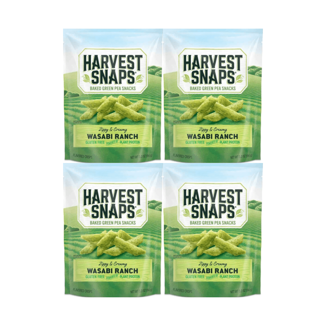 Wasabi Ranch Snack Pack Harvest Snaps Veggie Chips, Wasabi Ranch Flavor, Gluten-Free ...