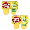 thumbnail image 1 of Snack Pack Lemon Flavored Pudding, 4 Count Pudding Cups, (Pack of 2), 1 of 8