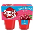 thumbnail image 1 of Snack Pack Zero Sugar Cherry Flavored Juicy Gels, 3.25 oz Snack Cups, 4 Count, 1 of 9