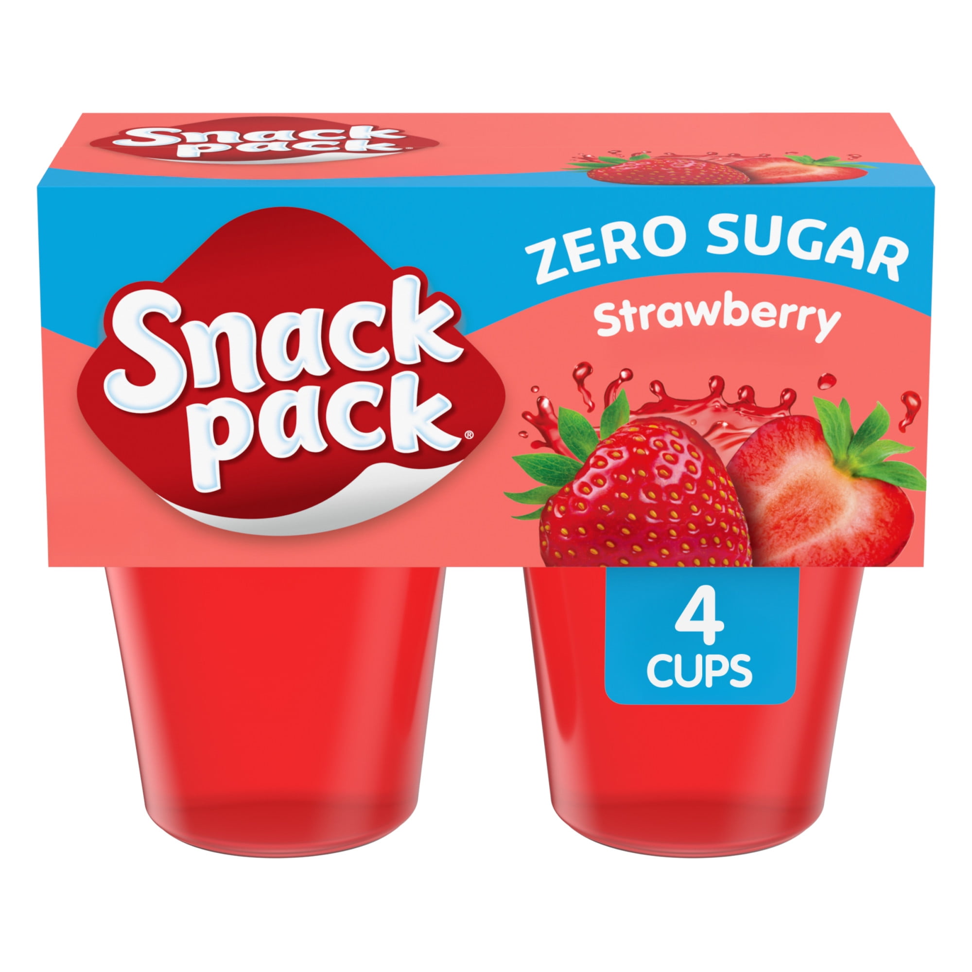 Snack Pack Sugar Free Strawberry & Orange Juicy Gels, Family