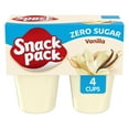 thumbnail image 1 of Snack Pack Zero Sugar Vanilla Pudding, 3.25 oz Pudding Cups, 4 Count, 1 of 9