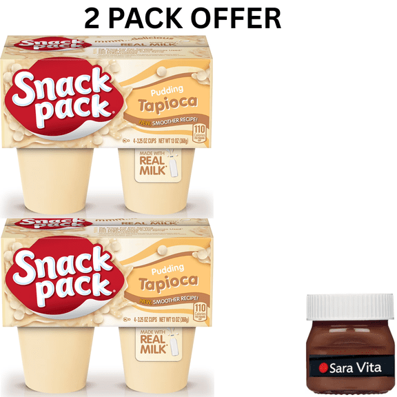 Snack Pack Tapioca Pudding, 3.25 oz Pudding Cups