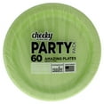 thumbnail image 1 of Cheeky Snack Paper Plates Pack - Geo Star Green, 60 x 6.87 Inch Plate, 1 of 1