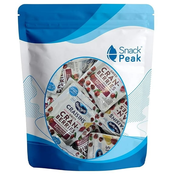 Snack Peak Dried Cranberries Individually Wrapped Packets 10 Count