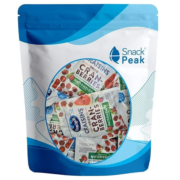 Snack Peak Dried Cranberries Individually Wrapped Packets 10 Count