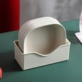 thumbnail image 1 of Snack Plates Dessert Trays - Plastic Straw Material, Eco-Friendly Disposable Tableware, Multi-Color Home Party Accessories, Dishwasher Safe, 1 of 8