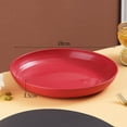 thumbnail image 1 of Snack Plates, Salad Dishes, Plastic Round Plates, Multipurpose Serving Trays, 28cm, 1 Count, 1 of 3