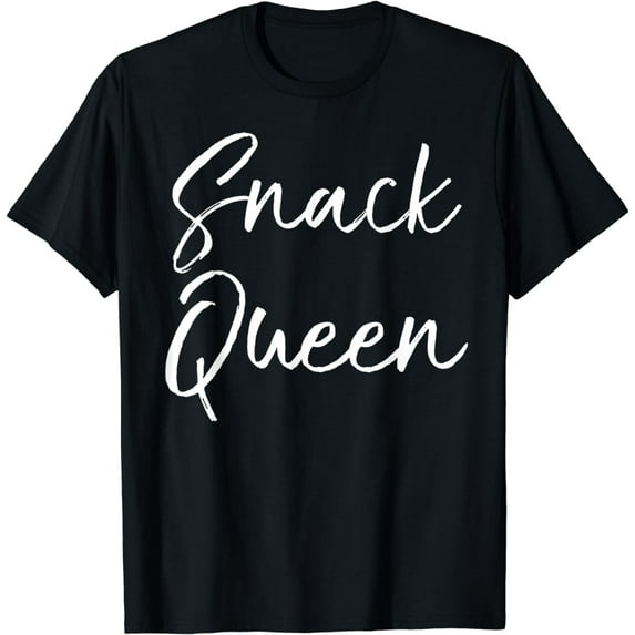 Snack Queen Shirt for Women Funny Cute Food Lover Cooking