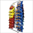 thumbnail image 1 of Snack Rack Countertop Display Stand, Metal, 2 Rows, 30 Clips, Black, holds Potato Chips Bags, Candy at Retail, , Cafe, Convenience Stores, Product Merchandising Corp.,1 Count, 1 of 7