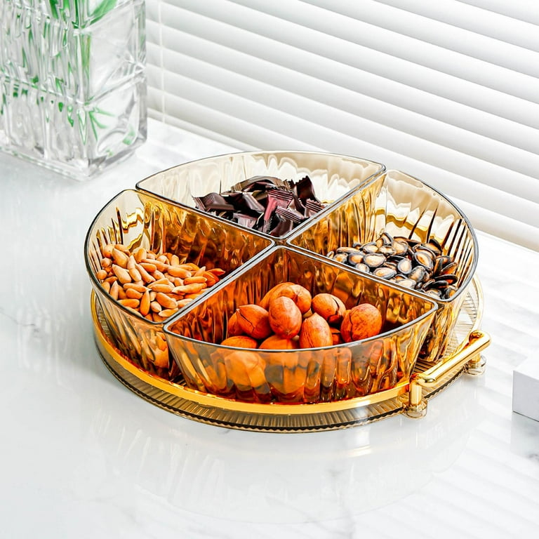 Snack Serving Tray, Dried Fruit Tray, Multifunctional Divided