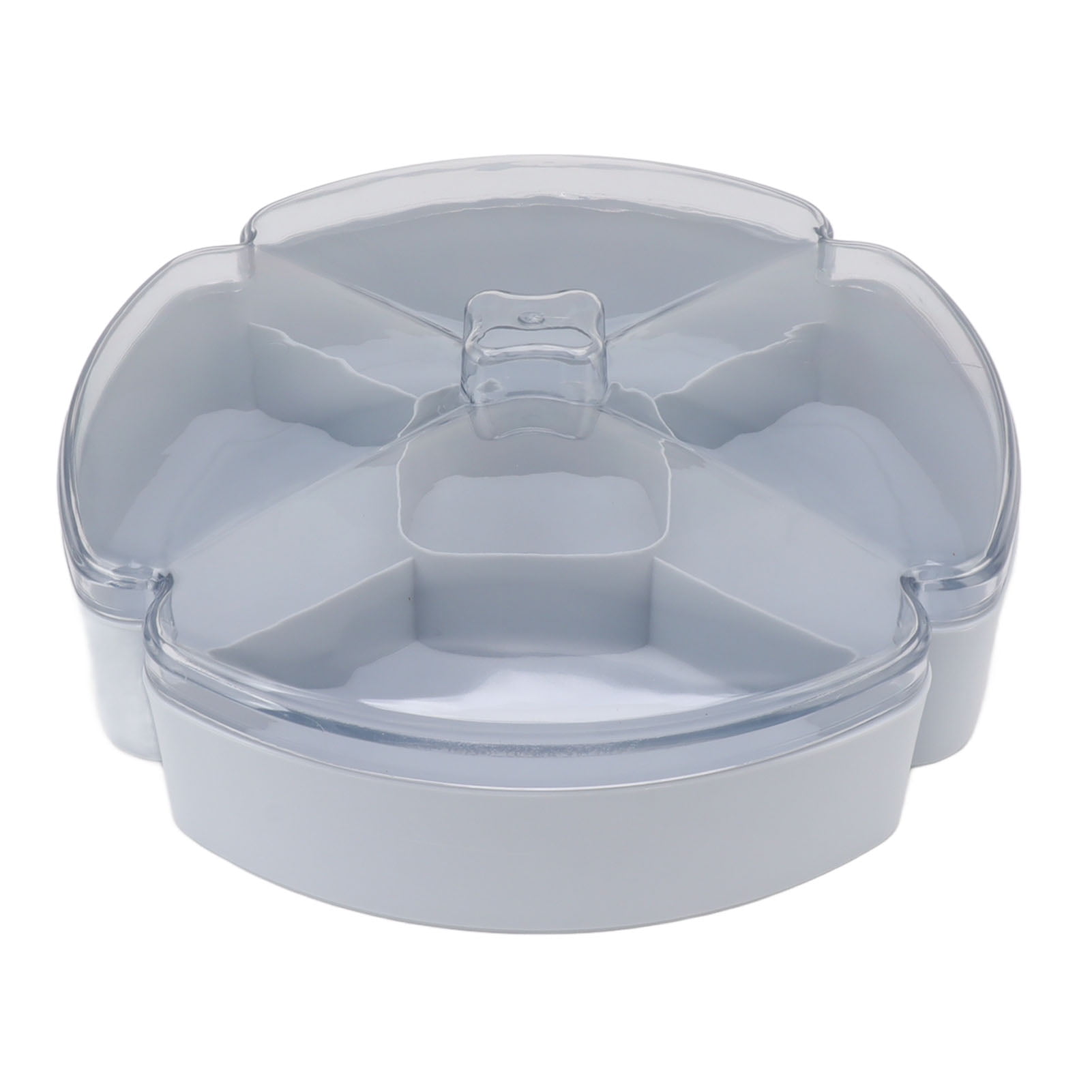 Snack Serving Tray, Round Plastic Veggie Tray Plastic Serving Dishes