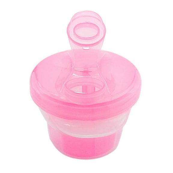 Snack Storage Container Milk Formula Dispenser Portable Baby Food Holder Mixing Bottle with Rotating Divider for Easy Organization and Travel