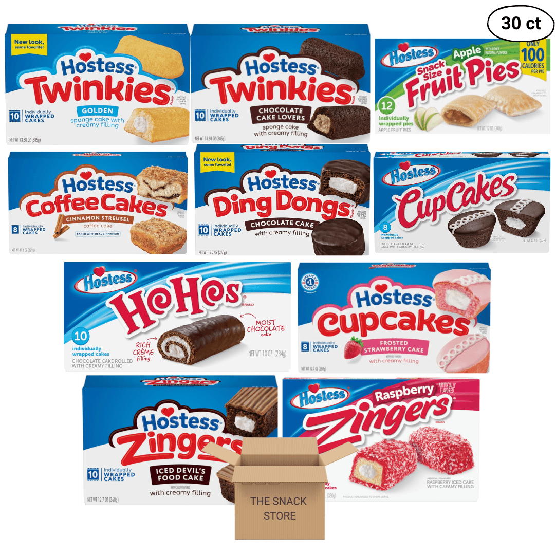 Hostess Snack Store Variety Pack, 30 Treats Including Twinkies