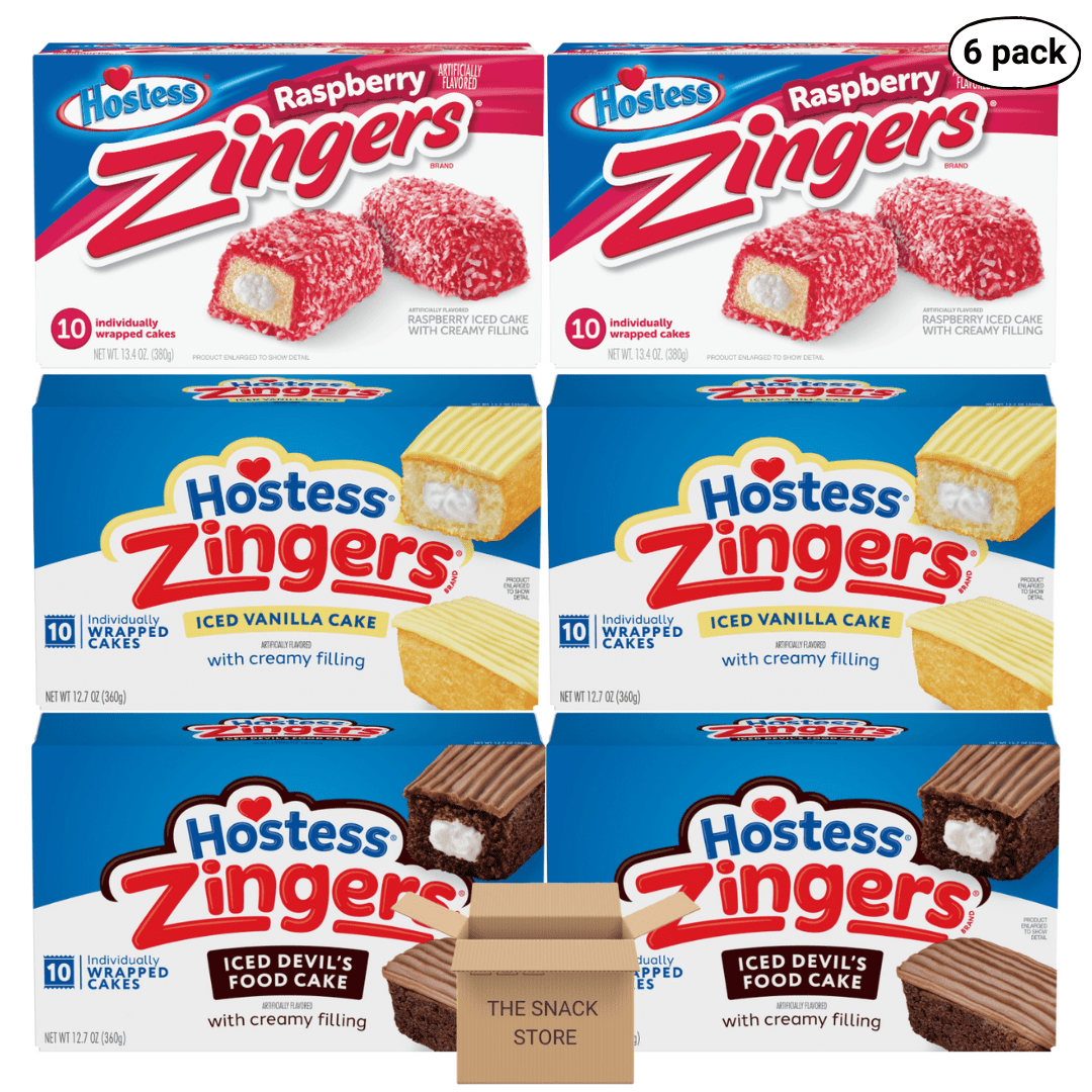 The Snack Store Variety Pack | Hostess Zingers Raspberry, Iced